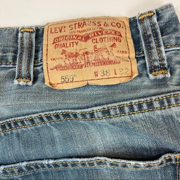 Levi’s 559 Custom Distressed Cut Off Shorts Sz XL - Picture 7 of 10